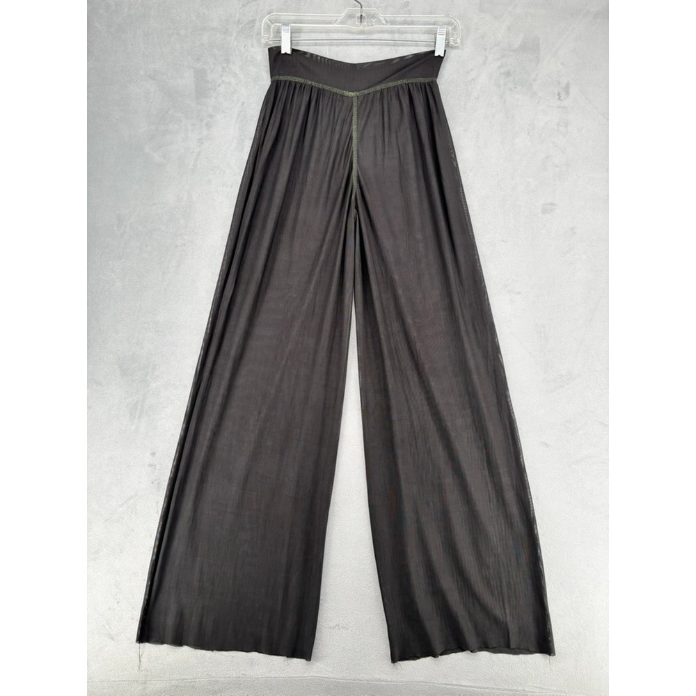 Henrik Vibskov SS23 Studio F611 Sheer Mesh Wide Leg Pants Grey Size S